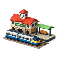 Train Station 3D icon
