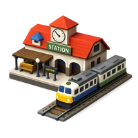 Train Station 3D icon