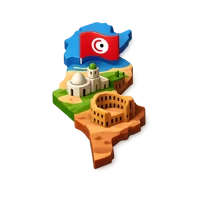 Tunisia 3D icon