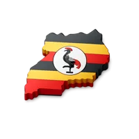 Uganda 3D icon