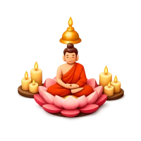 Vesak 3D icon