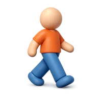 Walking Person 3D icon