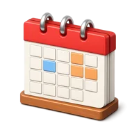Wall Calendar 3D icon