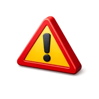 Warning Triangle 3D icon