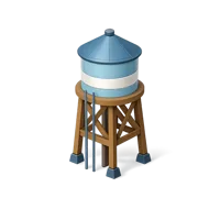 Water Tower 3D icon