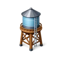 Water Tower 3D icon