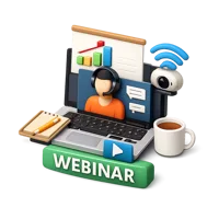 Webinar 3D icon