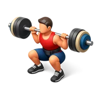 Weightlifting 3D icon