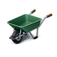 Wheelbarrow 3D icon