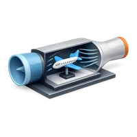 Wind Tunnel Model 3D icon