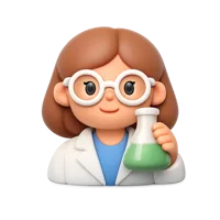 Woman Scientist 3D icon