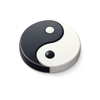Yin Yang 3D icon