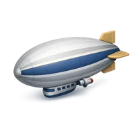 Zeppelin 3D icon